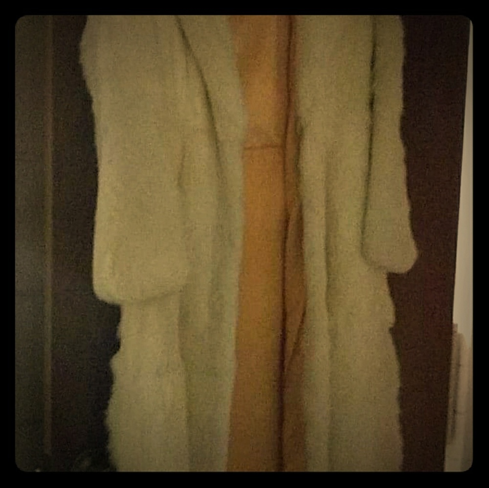 Rabbit fur coat